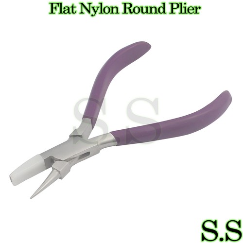 Flat nylon round pliers - nylon,